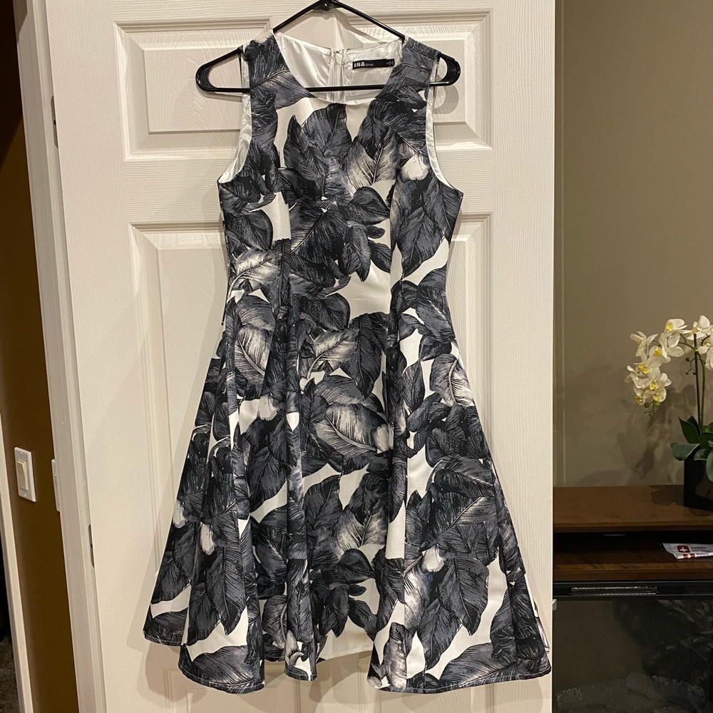 Ina Palm Leaf Dress